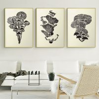 Wall Art  - Mushroom 3 Sets - Poster Prints -Canvas Prints - Image 2