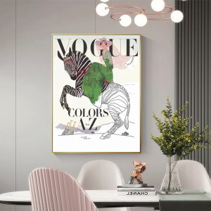 Wall Art - Vogue Lady - Canvas Prints-Poster Prints