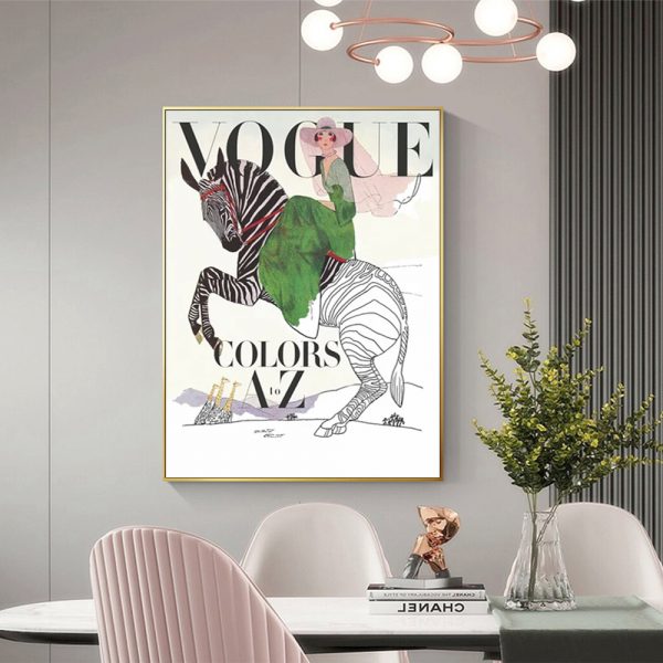 Wall Art - Vogue Lady - Canvas Prints-Poster Prints
