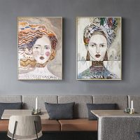 Wall art - Woman Faces (2 sets)- Canvas Prints- Poster Prints - Image 2