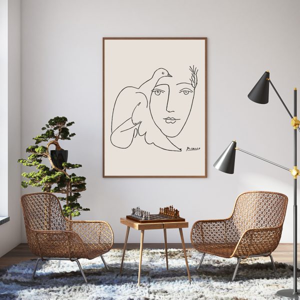 Wall Art - Peace By Pablo Picasso - Canvas Prints-Poster Prints - Image 2