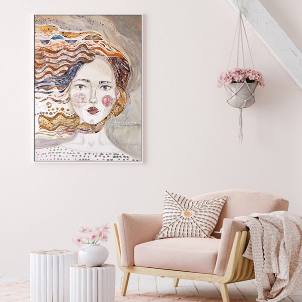 Wall Art - Woman Face II - Canvas Prints-Poster Prints - Image 3