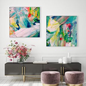 Wall Art - Hints Of Summer (2 sets)- Canvas Prints-Poster Prints