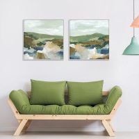 Wall Art - Abstract Landscape (2 sets)- Canvas Prints-Poster Prints - Image 2
