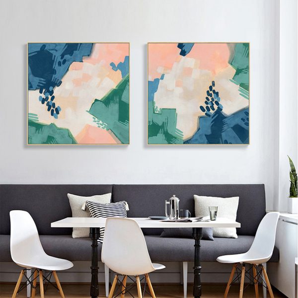 Wall Art - Abstract Pixel (2 sets)- Canvas Prints-Poster Prints - Image 2