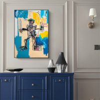 Wall Art -  Warrior By Michel Basquiat - Canvas Prints-Poster Prints