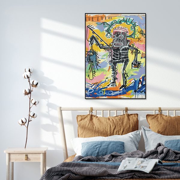 Wall Art - Basquiat Fishing 1981 - Canvas Prints-Poster Prints
