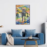 Wall Art - Basquiat Fishing 1981 - Canvas Prints-Poster Prints - Image 2
