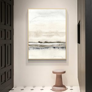 Wall Art - Abstract Beige And Grey I - Canvas Prints-Poster Prints
