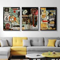 Wall Art  - Jean Michel Basquiat Artwork 3 Sets - Poster Prints -Canvas Prints - Image 2
