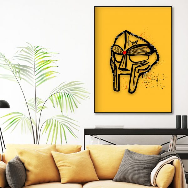 Wall Art - MF DOOM Art - Canvas Prints-Poster Prints - Image 3