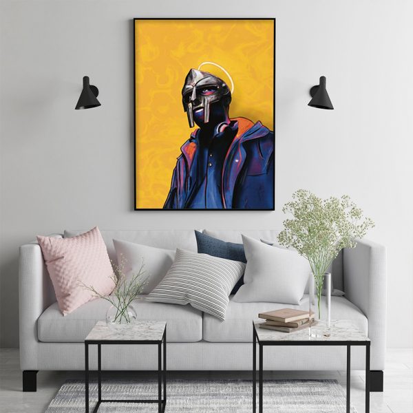 Wall Art - MF Doom Portait - Canvas Prints-Poster Prints - Image 2