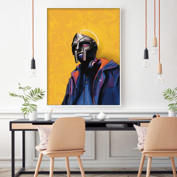 Wall Art - MF Doom Portait - Canvas Prints-Poster Prints - Image 3