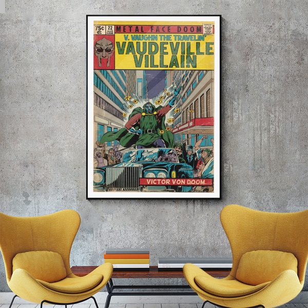 Wall Art - MF Doom Vaudeville Villain - Canvas Prints-Poster Prints