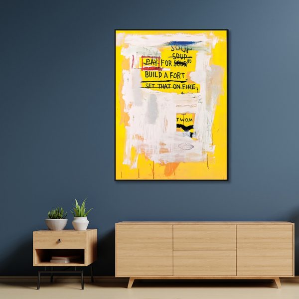Wall Art - Pay For Soup - Basquiat Art - Canvas Prints-Poster Prints - Image 3