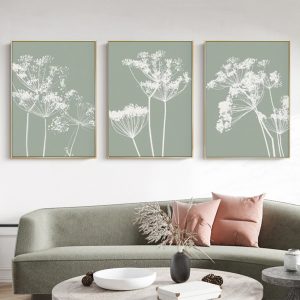 Wall Art  - Sage Green 3 Sets - Poster Prints -Canvas Prints