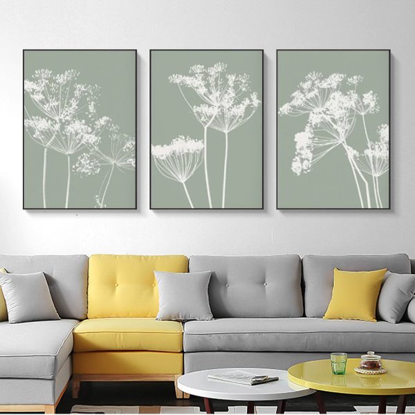 Wall Art  - Sage Green 3 Sets - Poster Prints -Canvas Prints - Image 2