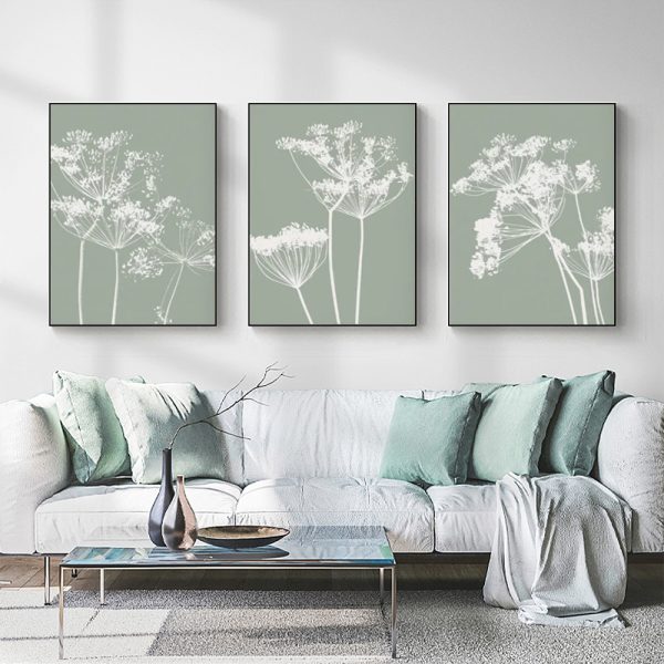 Wall Art  - Sage Green 3 Sets - Poster Prints -Canvas Prints - Image 3