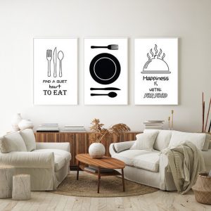 Wall Art  - Dining Wall Art 3 Sets - Poster Prints -Canvas Prints