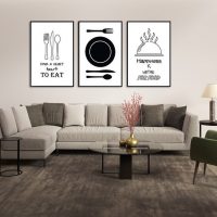 Wall Art  - Dining Wall Art 3 Sets - Poster Prints -Canvas Prints - Image 2