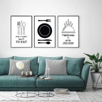 Wall Art  - Dining Wall Art 3 Sets - Poster Prints -Canvas Prints - Image 3