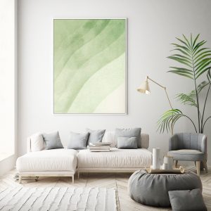 Wall Art - Abstract Green Wall Art  - Canvas Prints-Poster Prints