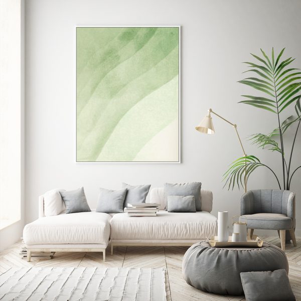 Wall Art - Abstract Green Wall Art  - Canvas Prints-Poster Prints