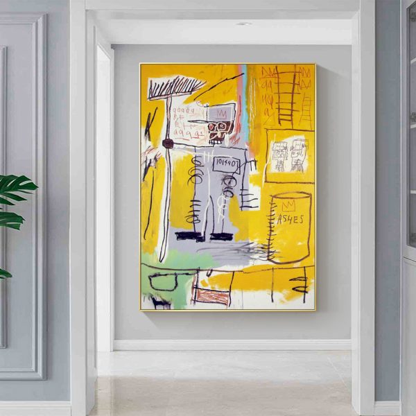 Wall Art - Ashes By Jean-Michel Basquiat - Canvas Prints-Poster Prints - Image 3