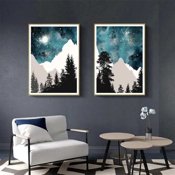 Wall art - Forest (2 sets)- Canvas Prints- Poster Prints - Image 2