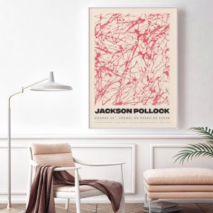Wall Art - Jackson Pollock Exhibition IV  - Canvas Prints-Poster Prints