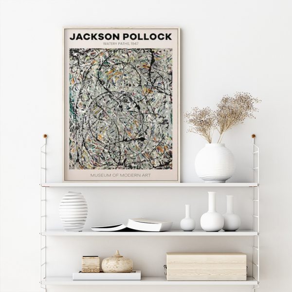 Wall Art - Jackson Pollock Exhibition III - Canvas Prints-Poster Prints
