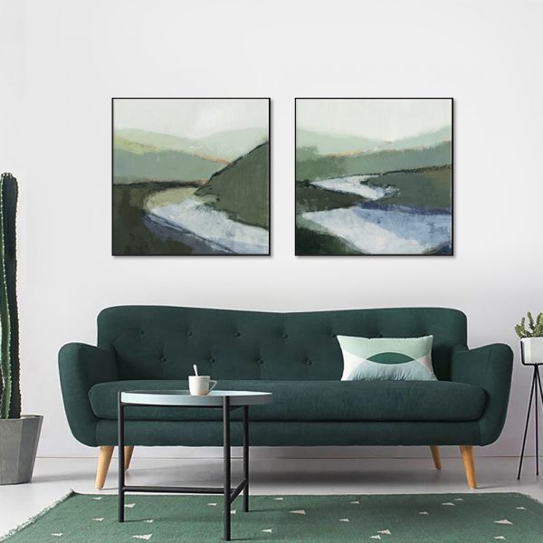 Wall Art - Abstract Landscape II (2 sets)- Canvas Prints-Poster Prints