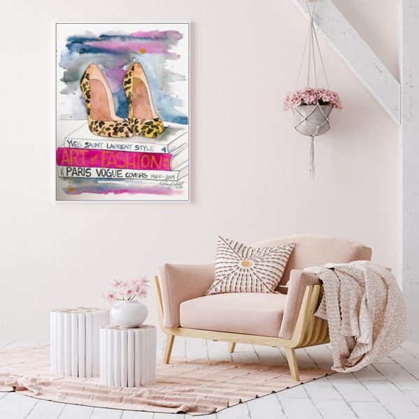 Wall art - Leopard High Heels - Canvas Prints - Poster Prints - Image 3