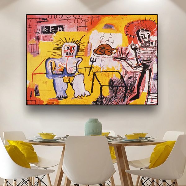 Wall Art - Rice and Chicken By Michel Basquiat - Canvas Prints-Poster Prints