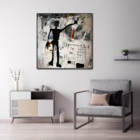 Wall Art - Self Portrait By Basquiat - Canvas Prints-Poster Prints