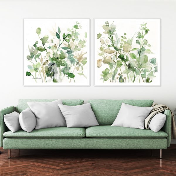 Wall Art - Sage Garden By Carol Robinson (2 sets)- Canvas Prints-Poster Prints