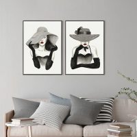 Wall art - Vogue Lady (2 sets)- Canvas Prints- Poster Prints - Image 2