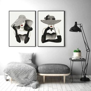 Wall art - Vogue Lady (2 sets)- Canvas Prints- Poster Prints