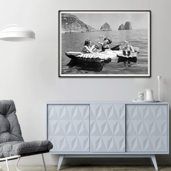 Wall Art - Three Italian Women Eating Spaghetti Pasta - Canvas Prints-Poster Prints - Image 2