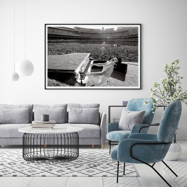 Wall Art - Elton John at Dodger Stadium - Canvas Prints-Poster Prints