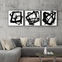 Wall Art - Opening Black (3 sets) - Canvas Prints-Poster Prints