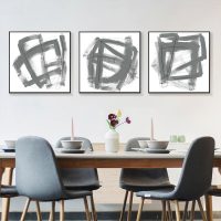 Wall Art - Opening Grey (3 sets) - Canvas Prints-Poster Prints