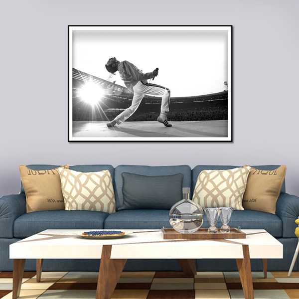 Wall Art - Freddie Mercury Vintage Photograph - Canvas Prints-Poster Prints - Image 2