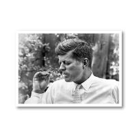 Wall Art - President John F Kennedy smoking a Marijuana Blunt- Canvas Prints-Poster Prints - Image 3