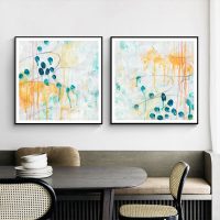 Wall Art - Abstract Olive (2 sets)- Canvas Prints-Poster Prints - Image 2