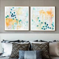 Wall Art - Abstract Olive (2 sets)- Canvas Prints-Poster Prints