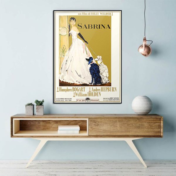 Wall Art - Audrey Hepburn with Two Dogs - Canvas Prints-Poster Prints