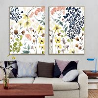 Wall art - Flower Composition (2 sets)- Canvas Prints- Poster Prints - Image 2