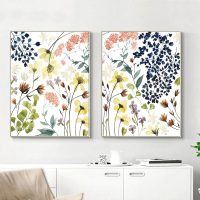 Wall art - Flower Composition (2 sets)- Canvas Prints- Poster Prints