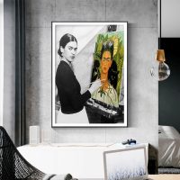 Wall Art - Frida Kahlo in Painting - Canvas Prints-Poster Prints